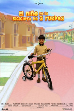 El niño de la bicicleta de 3 ruedas