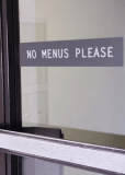 No Menus Please